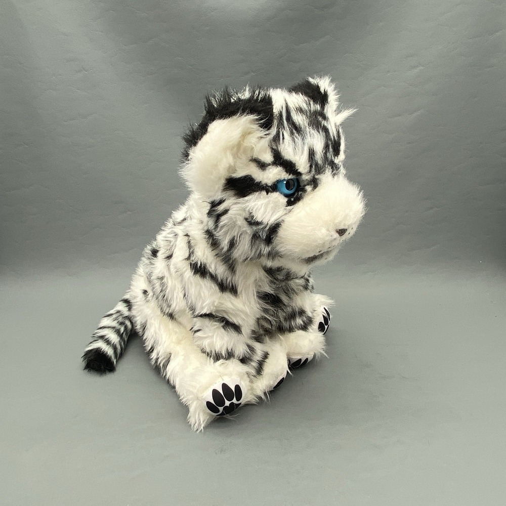 WowWee White Siberian Tiger Cub Interactive 14" Plush Toy 2017 Tested Works